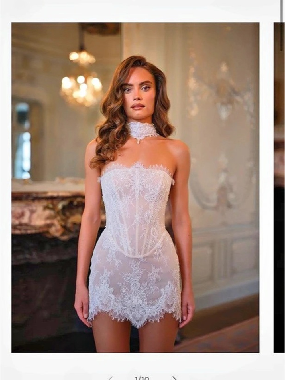 Rosie Etienne Bella Bridal Mini Dress in White